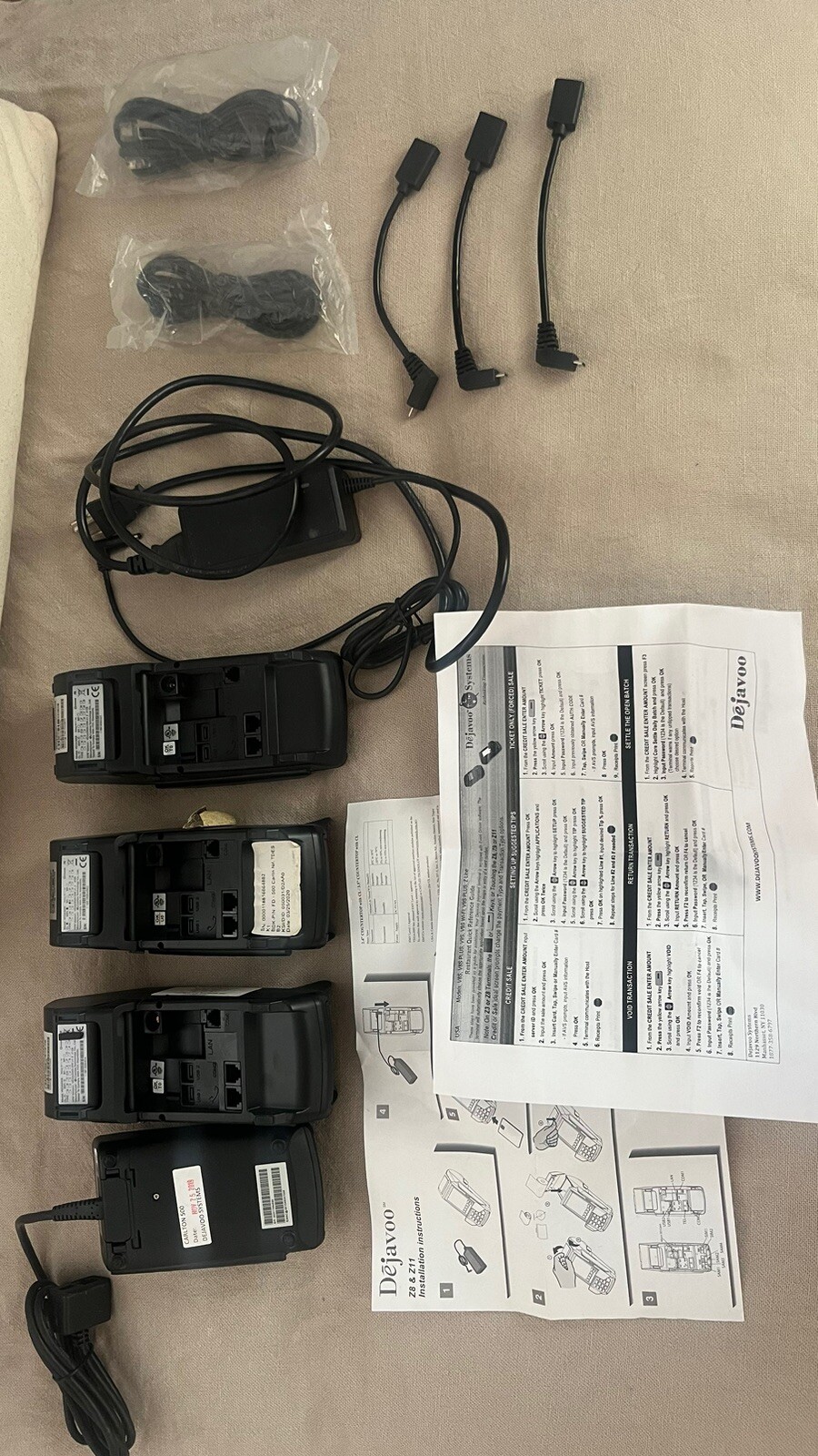 Dejavoo Z8 Credit Card Processors (3 Units) & Z3 Unit (1 Unit) / Terminals