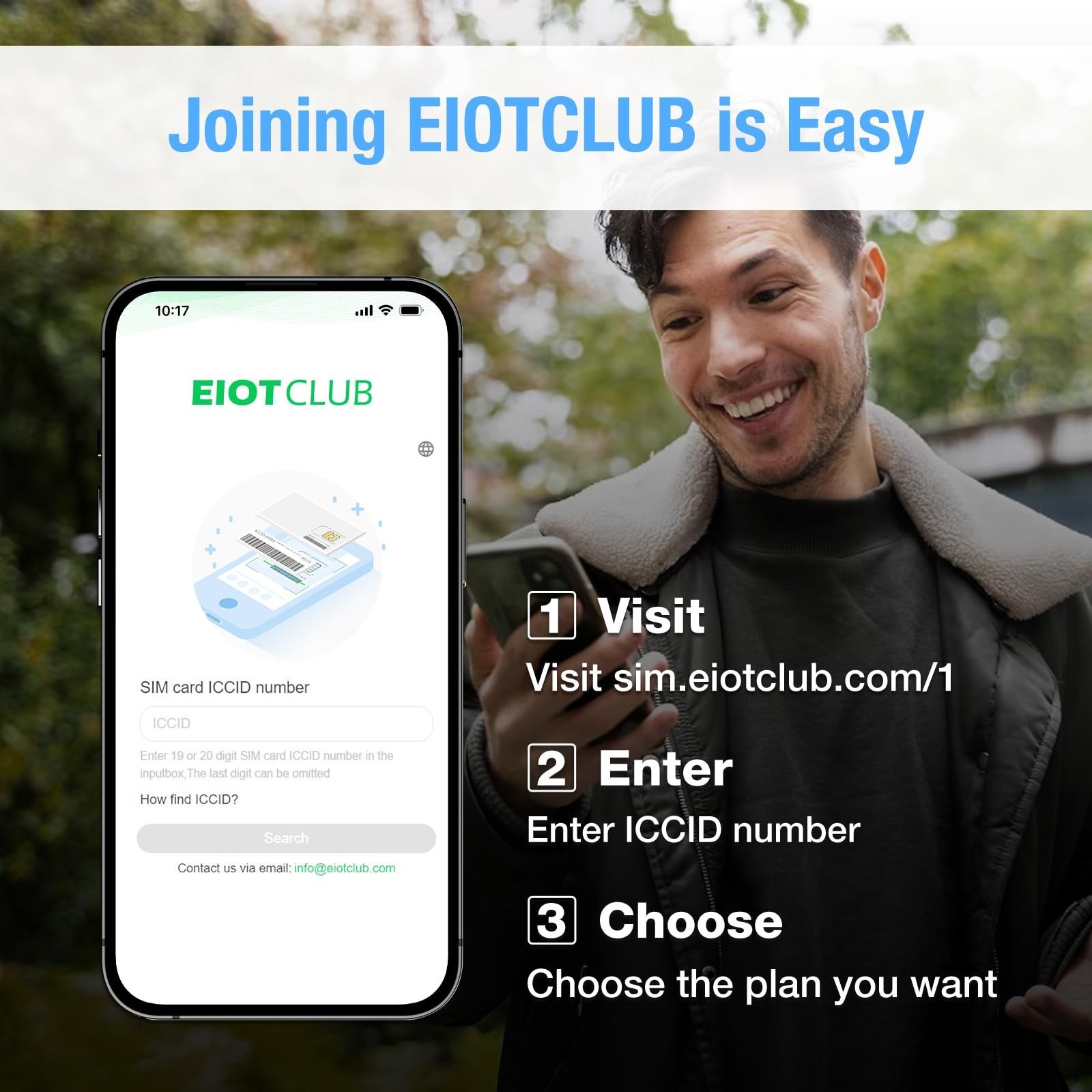 EIOTCLUB Data SIM Card for 360 Days – Compatible with USA Nationwide Networks…