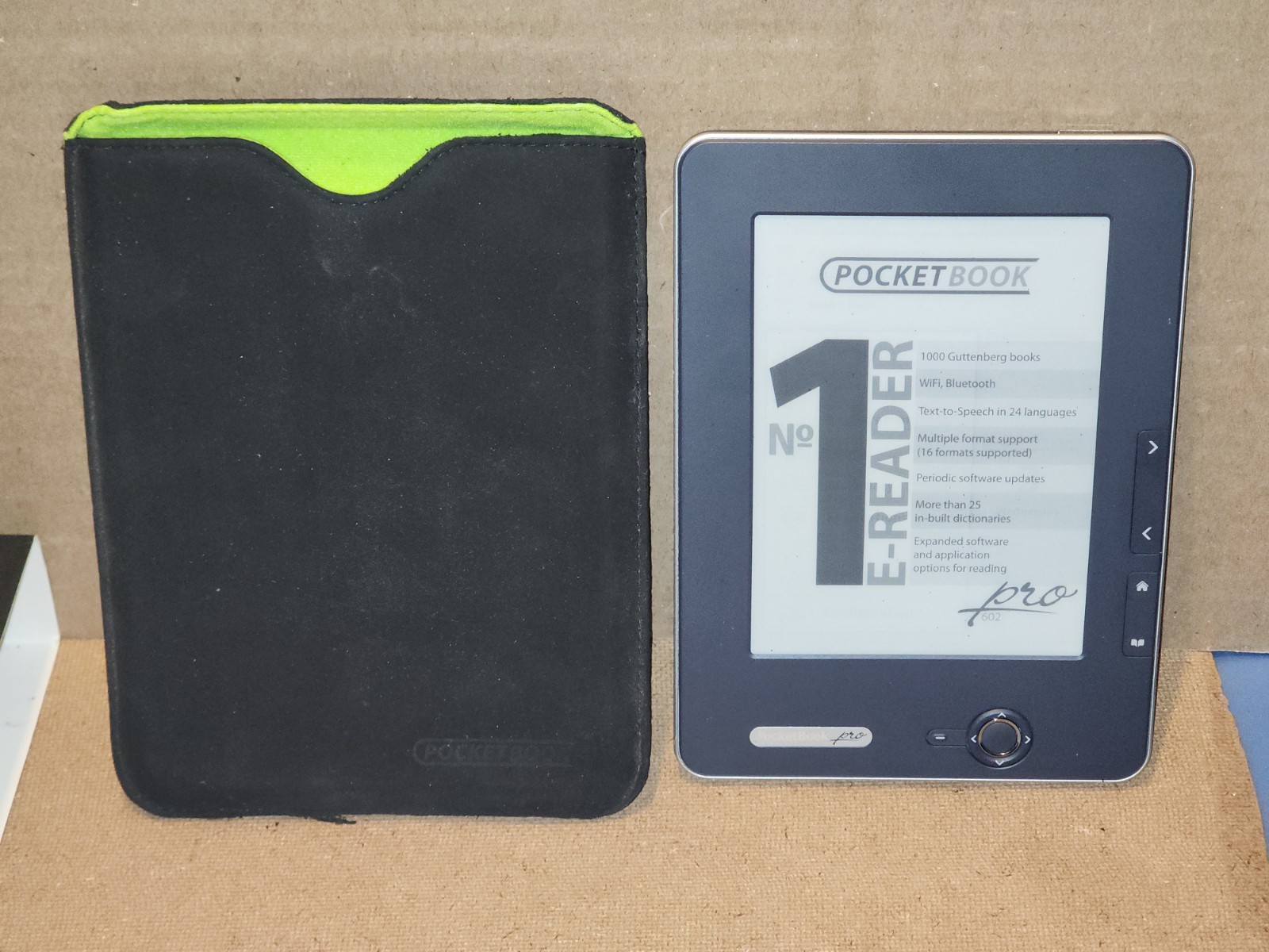 PocketBook Pro 602 E-Reader Eye-Friendly 6” Dark Grey PB602-DY-EN + MicroSD 2GB