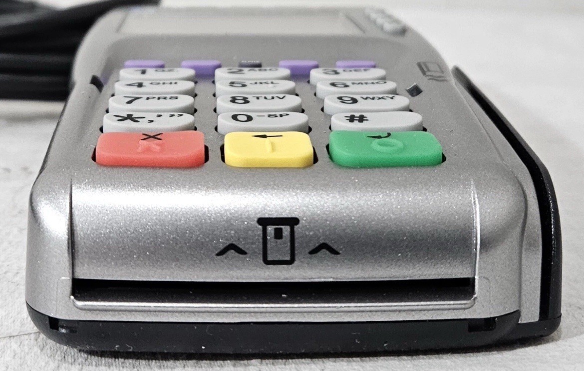 Verifone VX805 CTLS Credit Card Terminal Machine POS with Internet Cord Tested