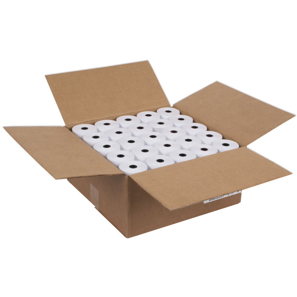 2 1/4″ x 50′ THERMAL CREDIT CARD ROLLS – vx520 Thermal Paper – ict220 / ict250