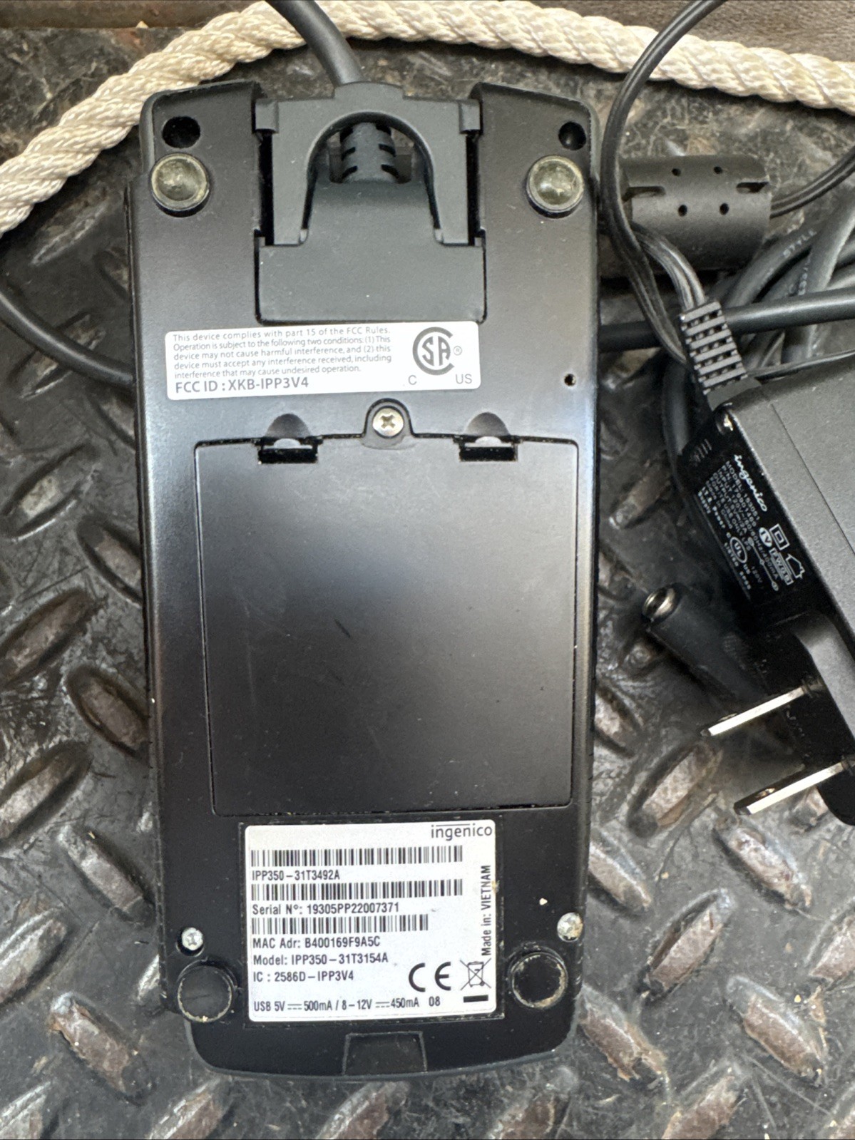 Ingenico Multi-payment PIN Pad IPP315 Model IPP350-31T3154A