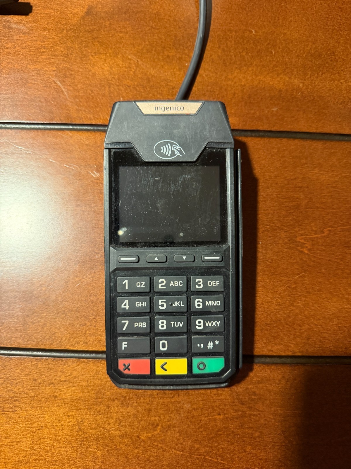 INGENICO LANE/3600 TRD70313356C POINT OF SALE TERMINAL WITH ACCESSORY CABLE