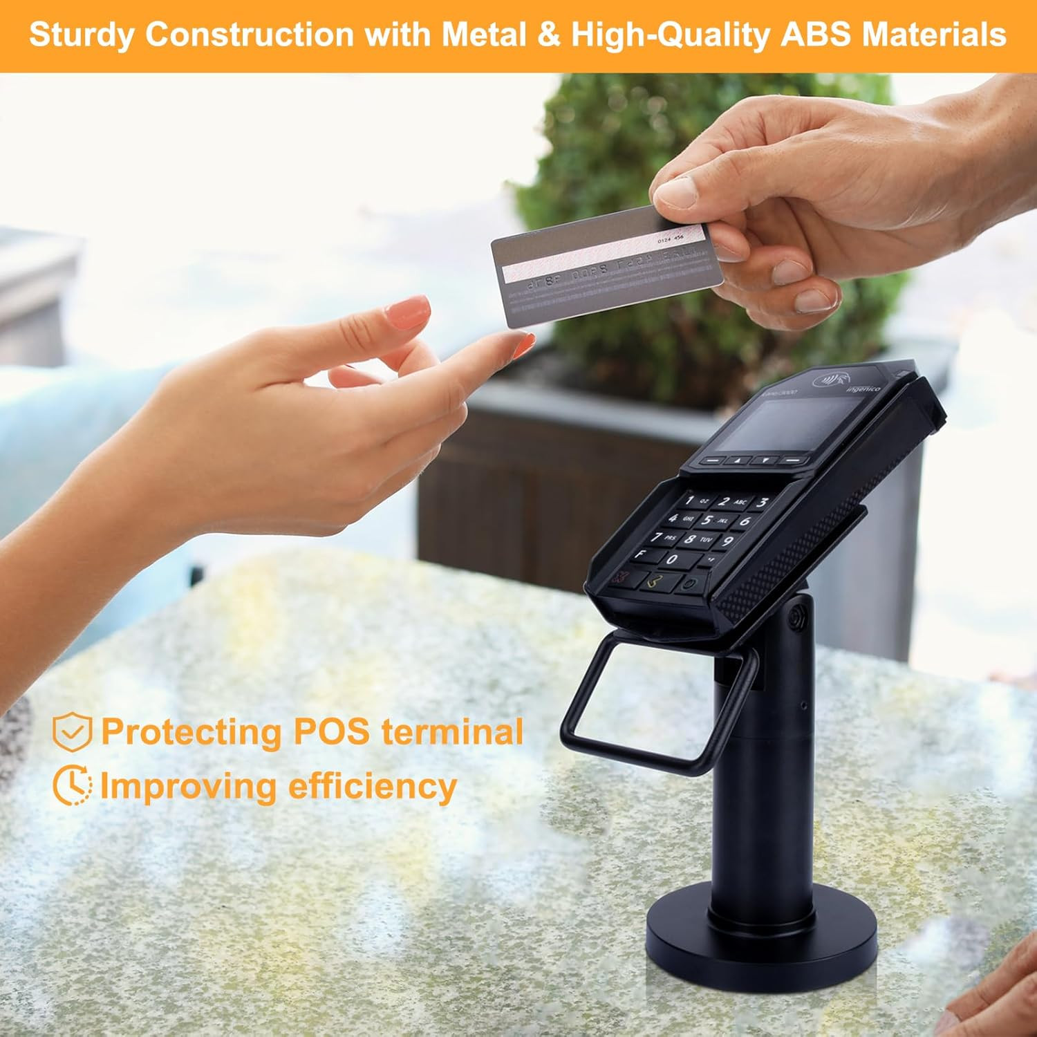 POS Terminal Stand for Ingenico Lane/3000/3600/7000/8000, Point of Sale Square C