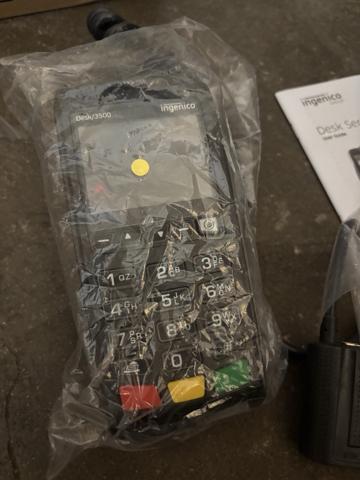 Ingenico Desk 3500 Series Card, Chip Reader Eth/Mod/WiFi DES35BB **PARTS**
