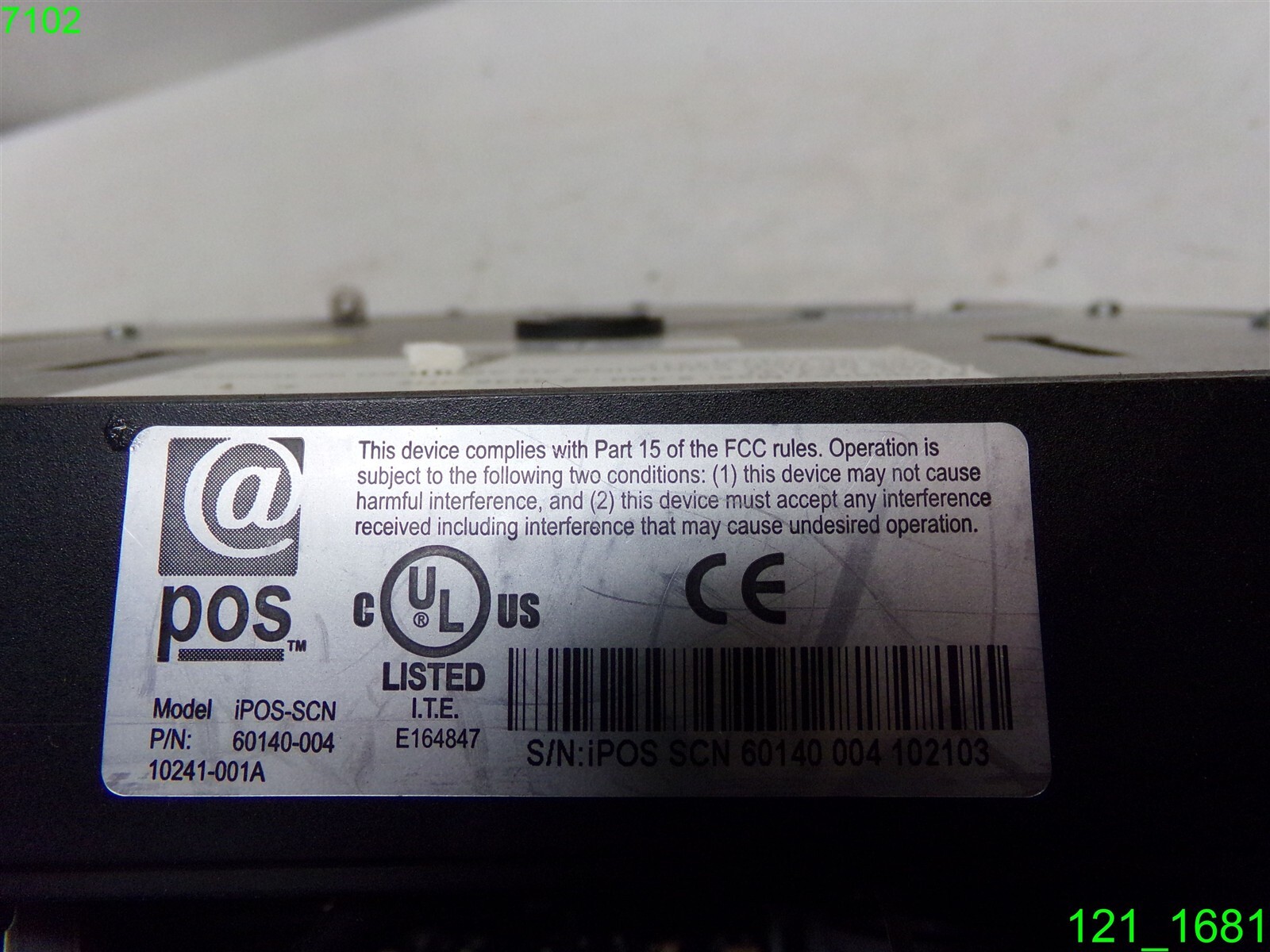 Symbol iPOS SCN Retail POS Transaction Terminal (POS60140-004)