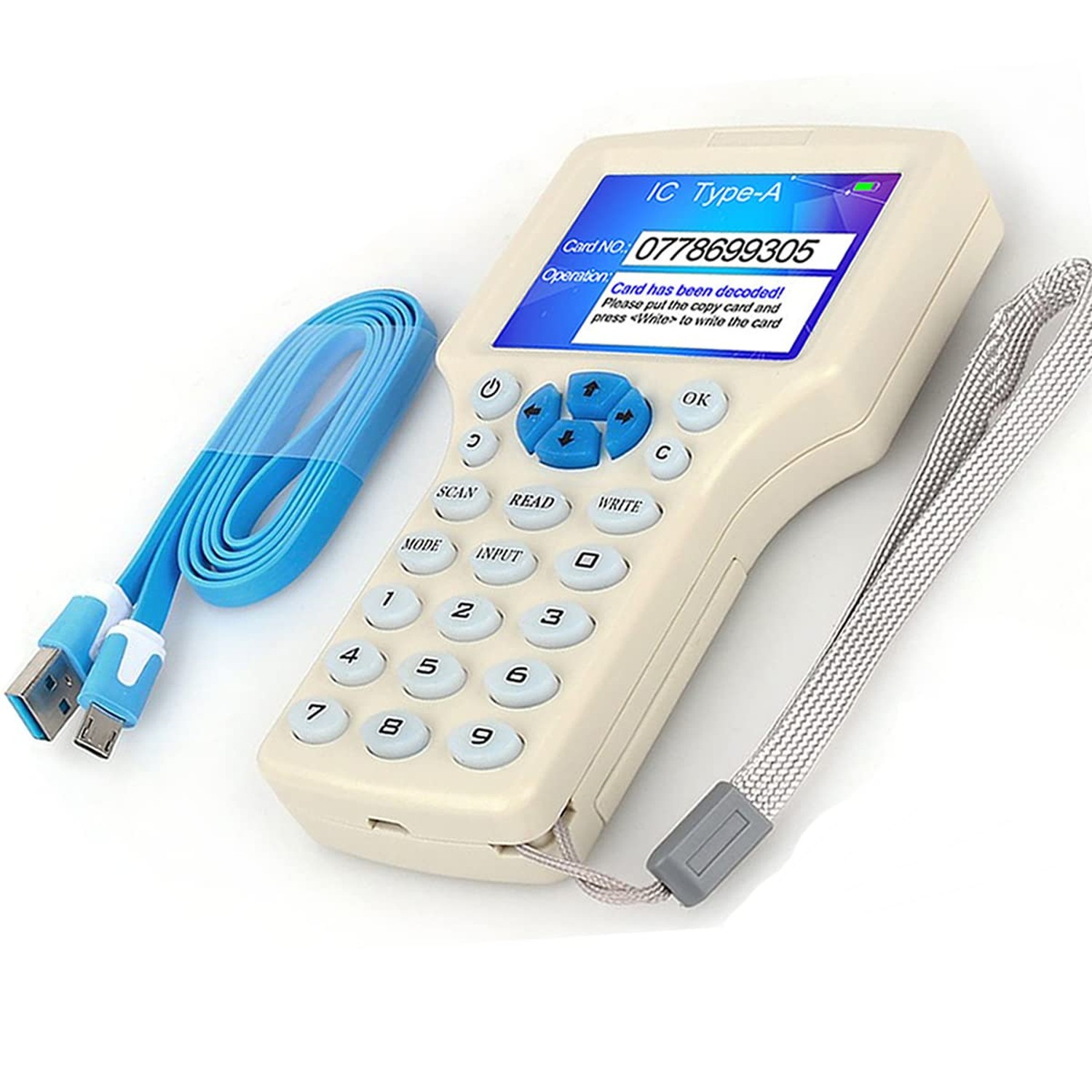 JASAG RFID Reader Writer Duplicator, NFC Reader, 125KHz 13.56MHz RFID Smart C…