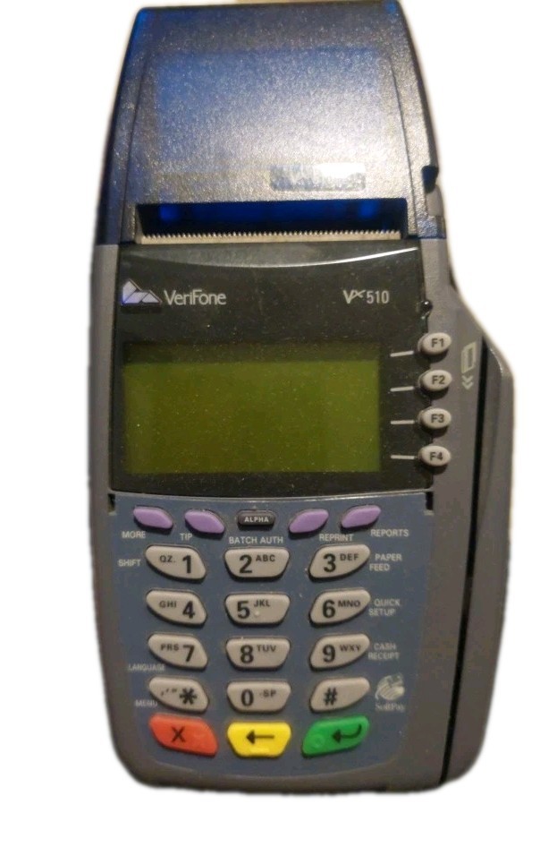 VERIFONE Vx510LE CREDIT CARD TERMINAL PCI-COMPLIANT No Cord For Parts