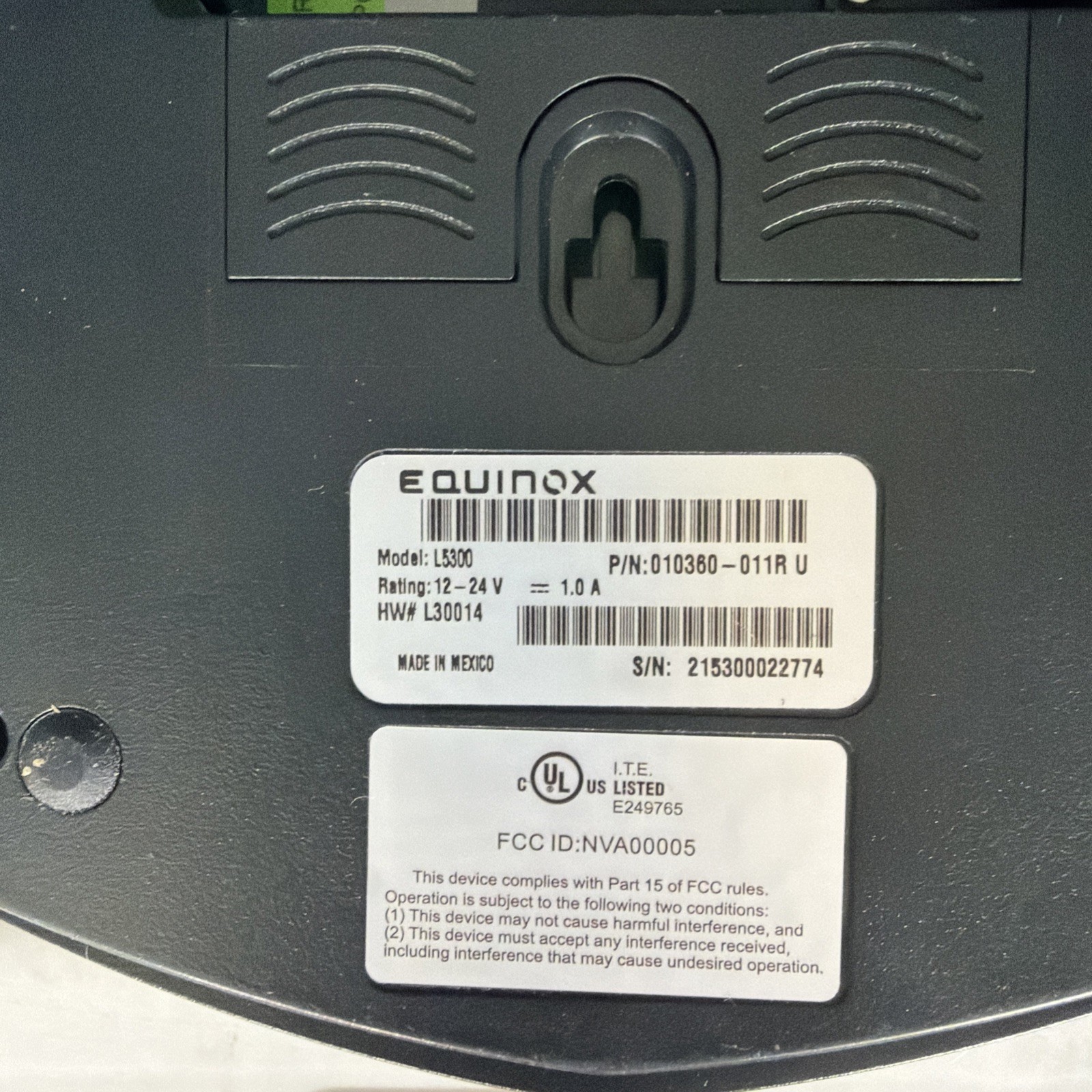Equinox 010368-612E L5300 Credit Card Payment Terminal Contactless – Black