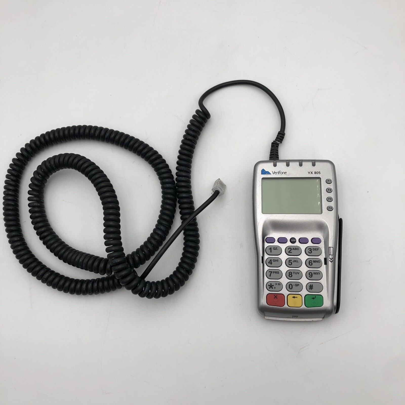 Verifone VX805 CTLS Credit Card Terminal Machine w/8 Pin Cord REPAIR READ