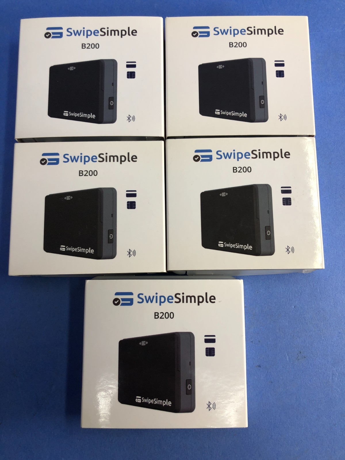 *LOT OF 5* SwipeSimple Swift B200 Bluetooth Credit Card Reader – Supports EMV