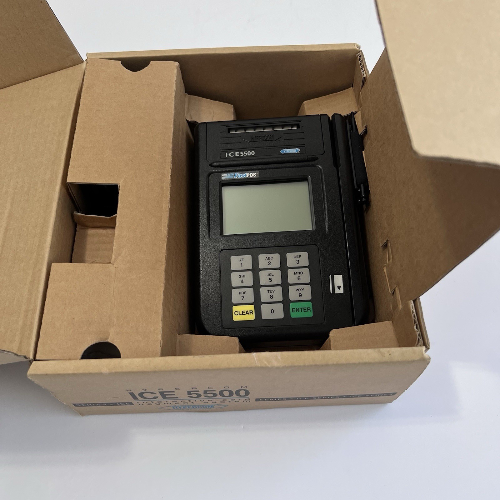 Hypercom ICE 5500 FastPOS POS Credit Card Terminal Analog Modem Works Retail Vtg