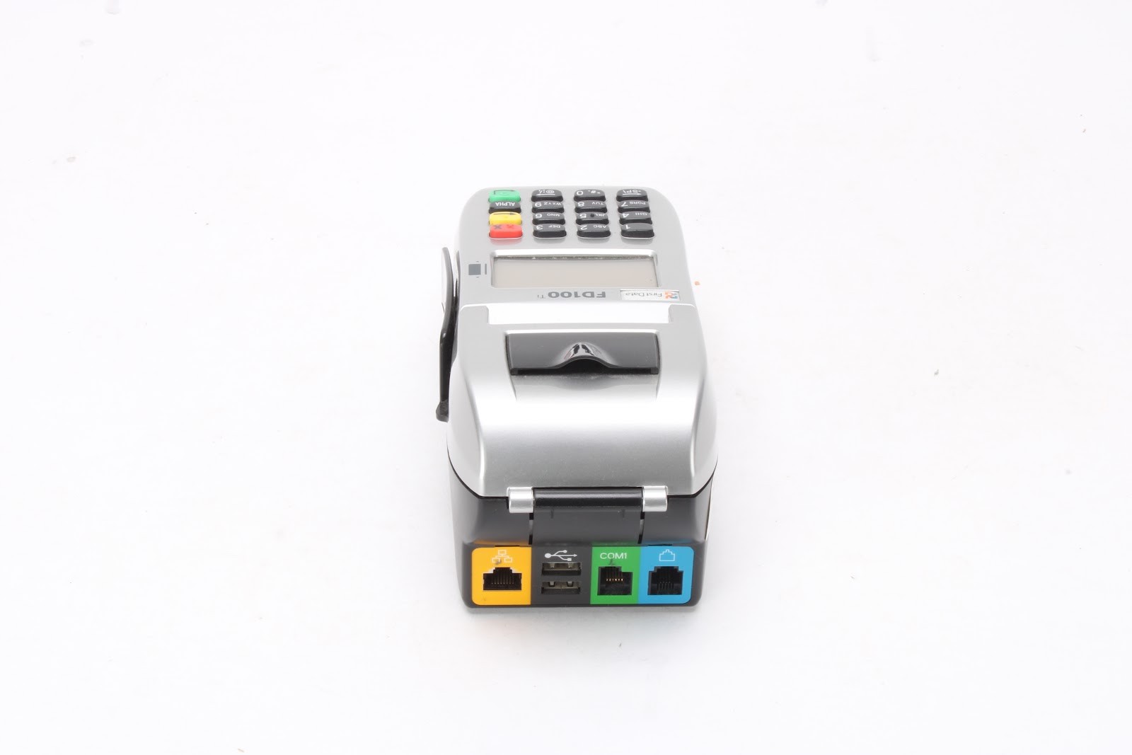 First Data FD100Ti Credit Card Terminal With Power Supply – Fair Condition