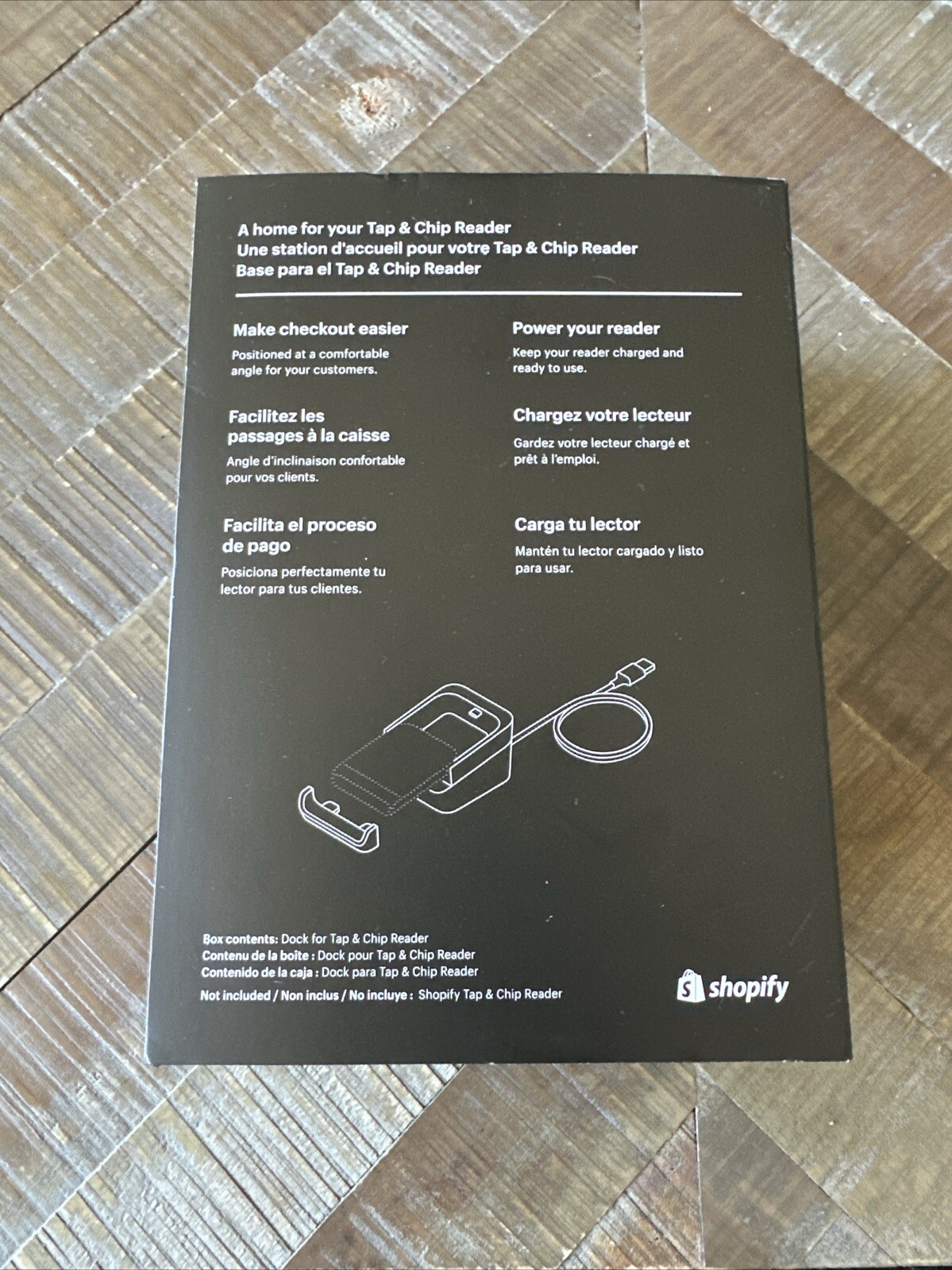 NEW Shopify S1802B Dock for Tap and Chip POS Card Reader Model S1801