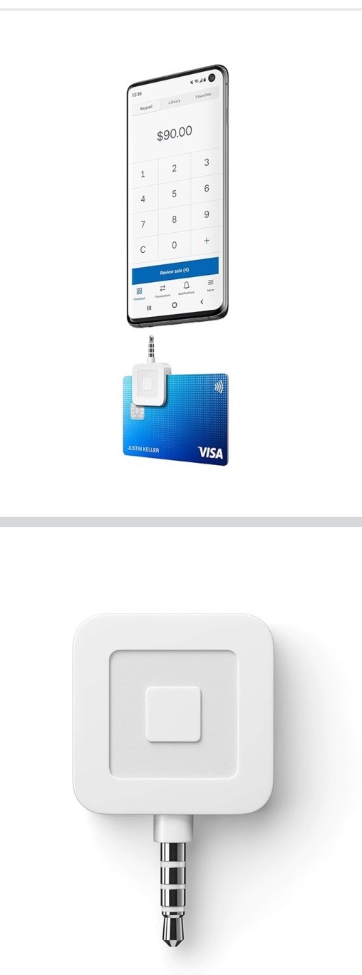 Square A-PKG-0206-01 Credit Debit Card Reader – White for Apple iPhone and…