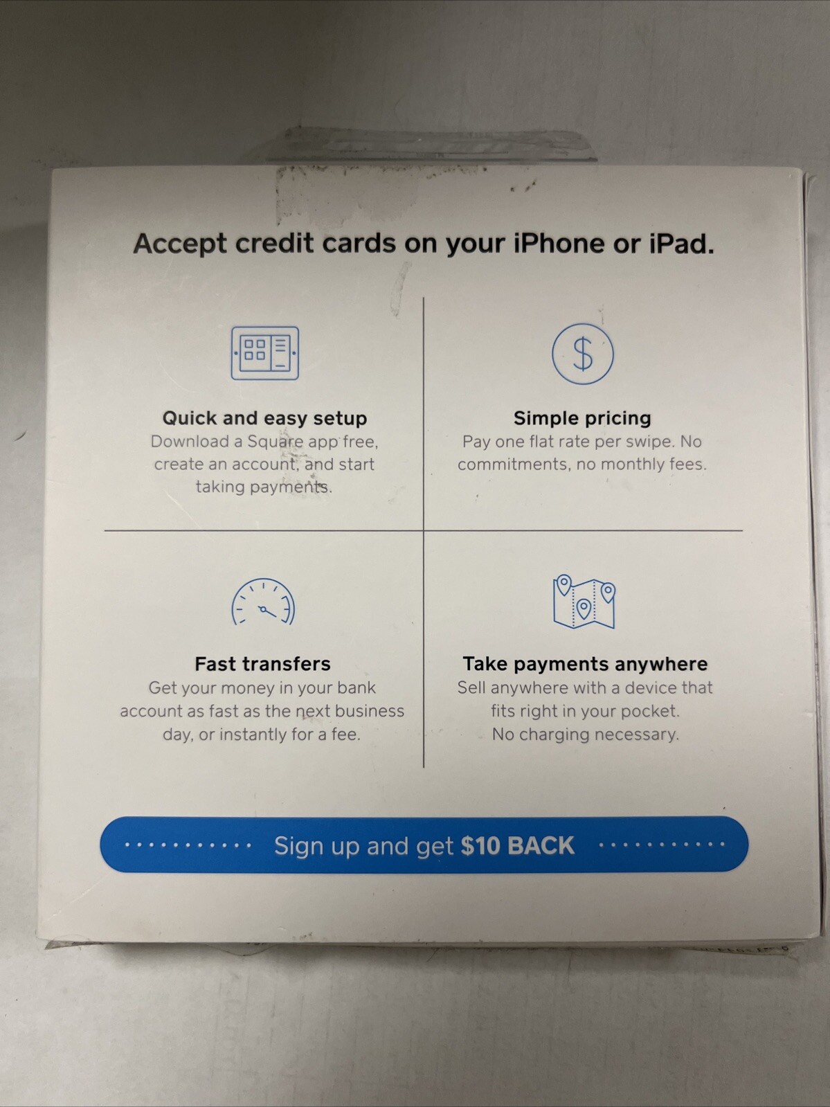 Credit Card Reader Chip Machine for Mobile Phones, iPhone Android iPad, Square®