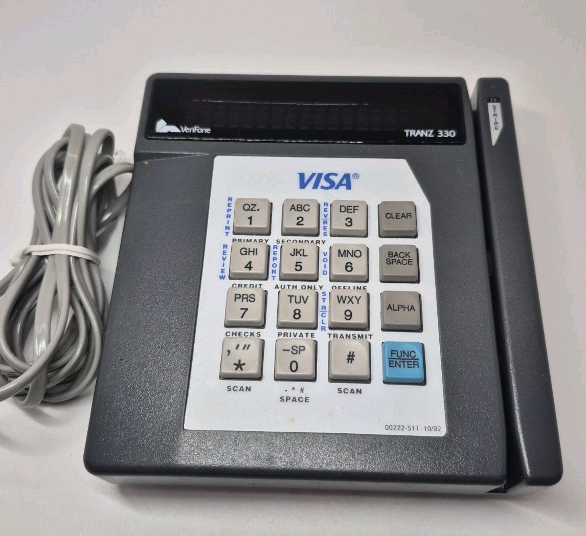 Verifone Tranz 330 Credit Card Reader POS Terminal.