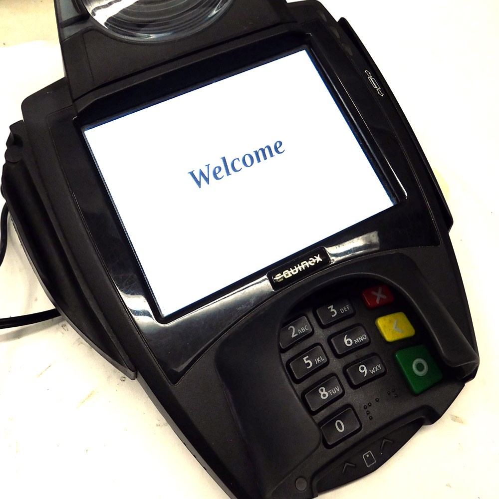 (Lot of 2) Equinox L5300 Credit Card Payment Terminals w/Pen & Card Reader AS/IS