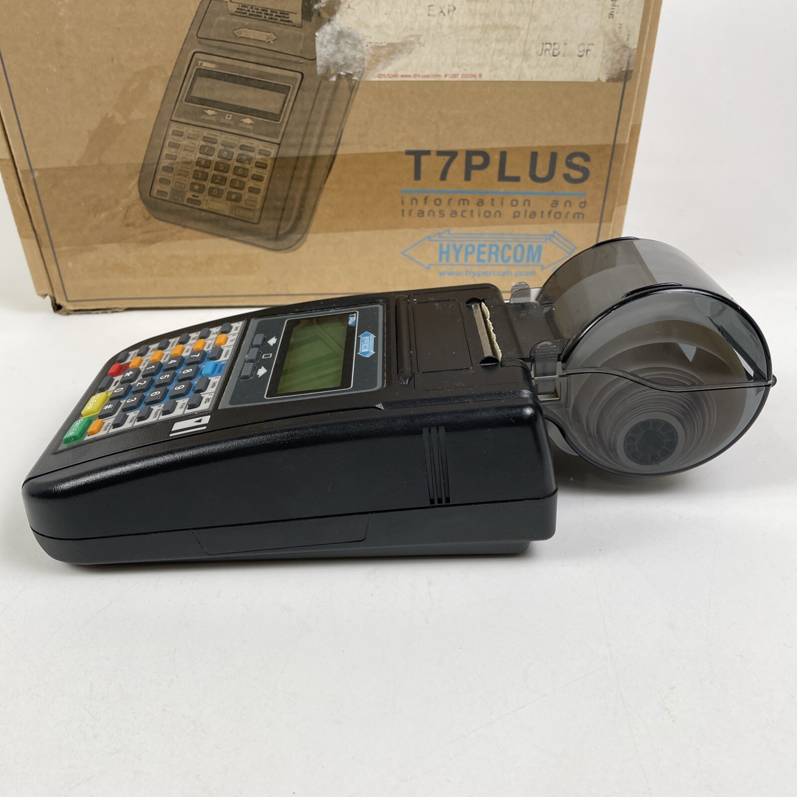 HYPERCOM T7 PLUS T7 PLUS Credit Card Terminal Reader Machine with Power Supply