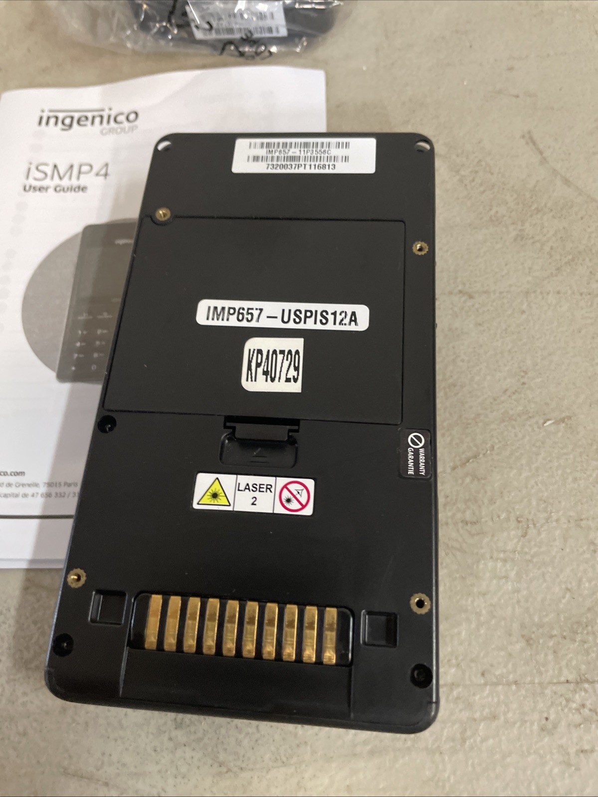 Ingenico iSMP4 Bluetooth Credit Card Terminal Reader