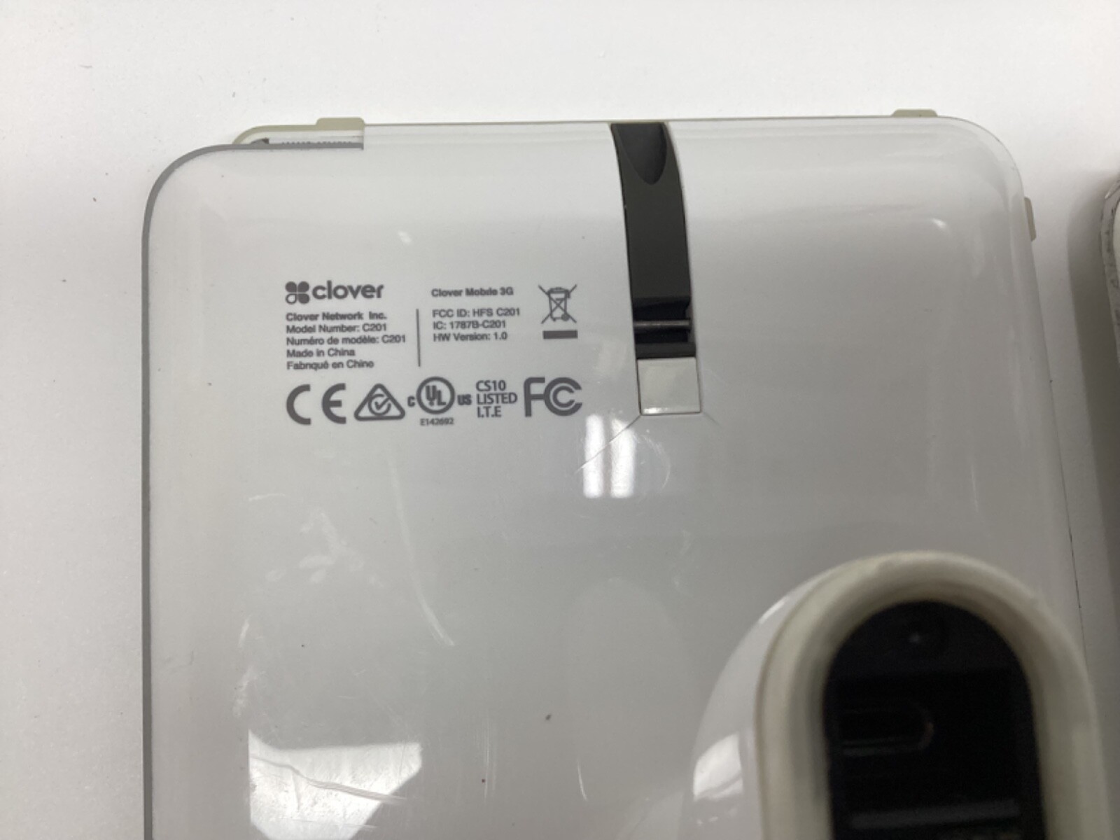 3-Clover Mobile Station C201 mobile dock and misc Clover Power Cords