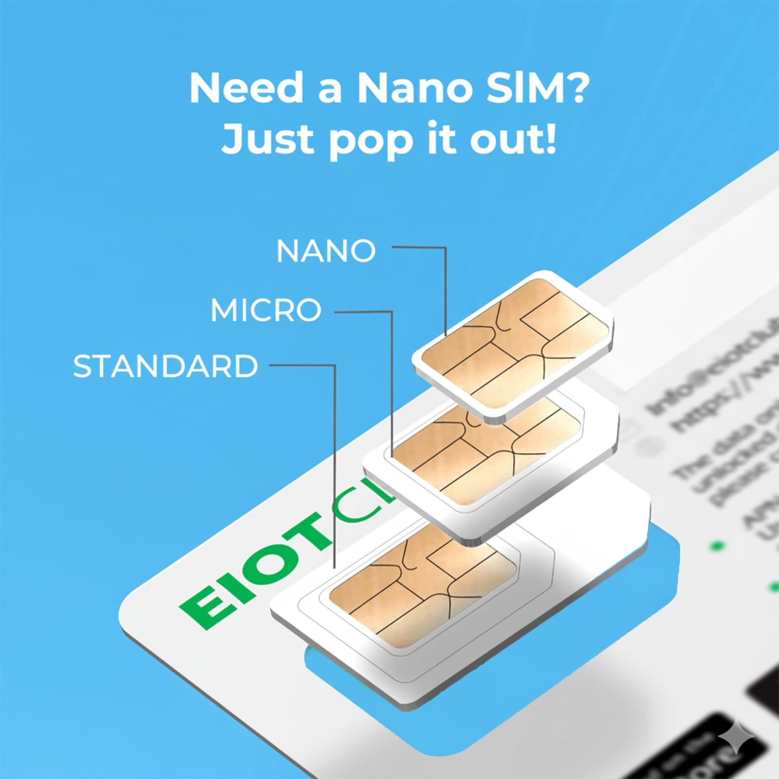EIOTCLUB Data SIM Card for 360 Days – Compatible with USA Nationwide Networks…