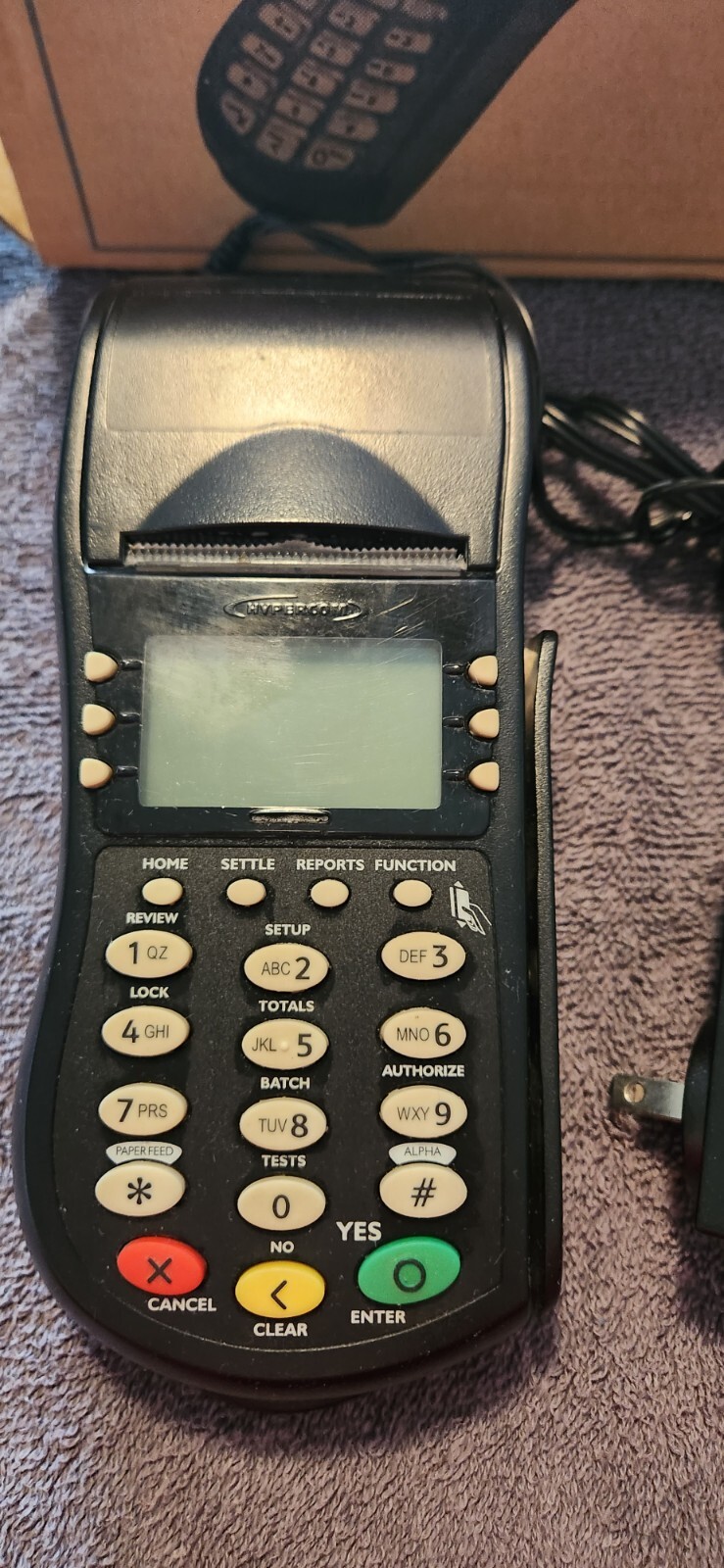 Optimum Hypercom Model T4205 Credit Card Process Machine With Power Cord