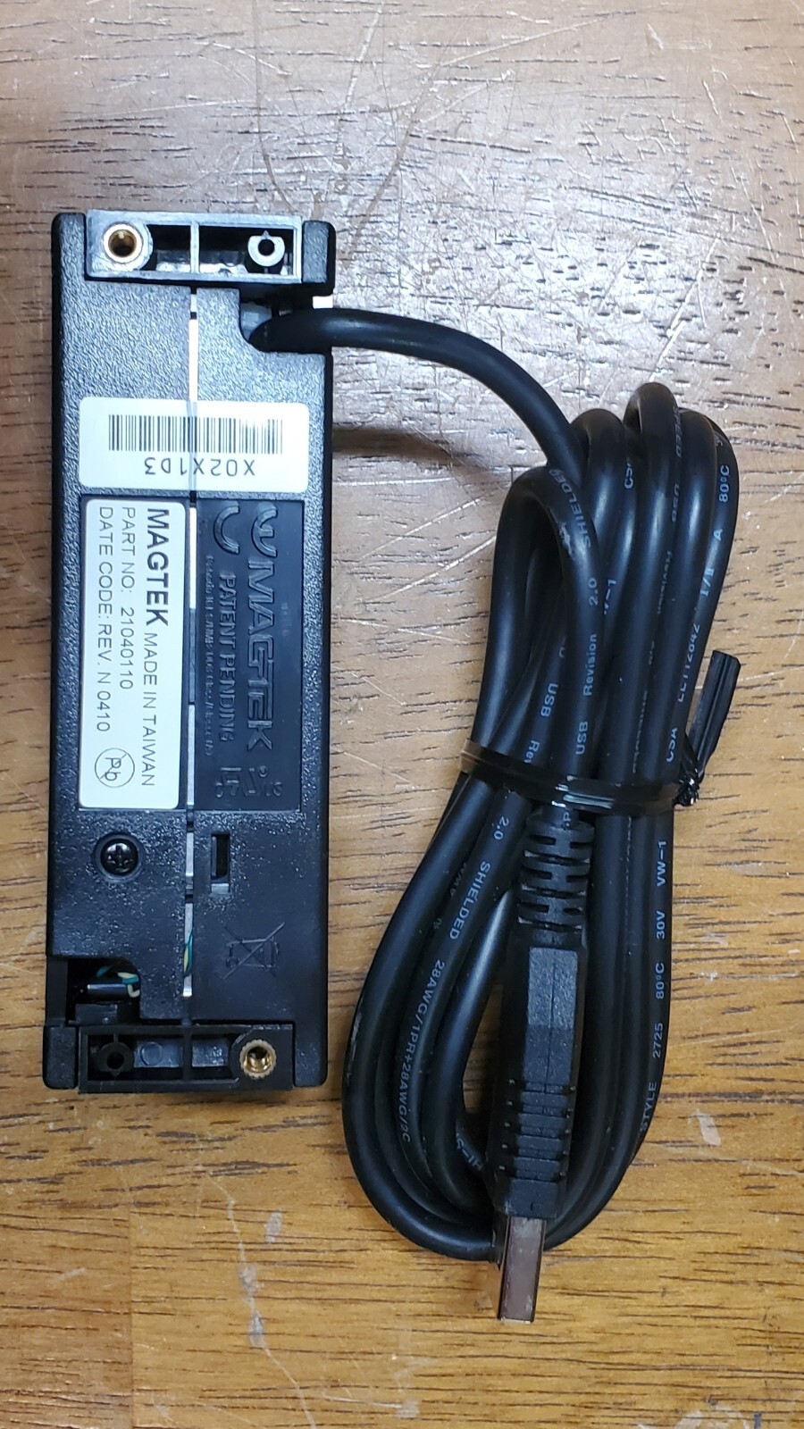 Used As Is MagTek 21040110 USB Credit Card Swiper – Black