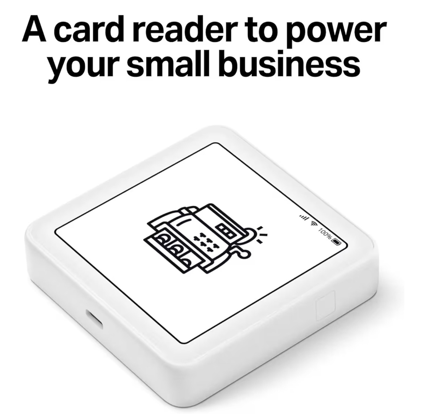 SumUp Solo Credit Card Payment Card Reader with Charging Station. Full Touch-Scr