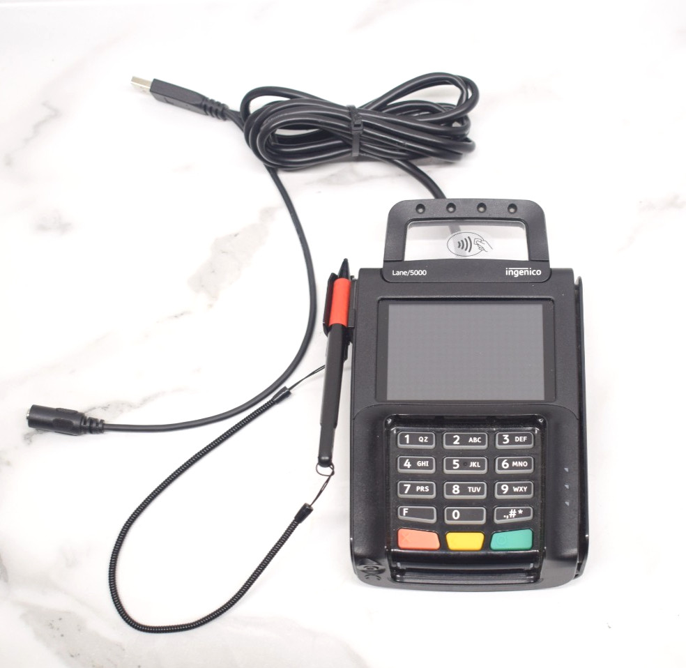 Ingenico Lane 5000 Credit Debit Card Reader Terminal Payment System + PEN READ