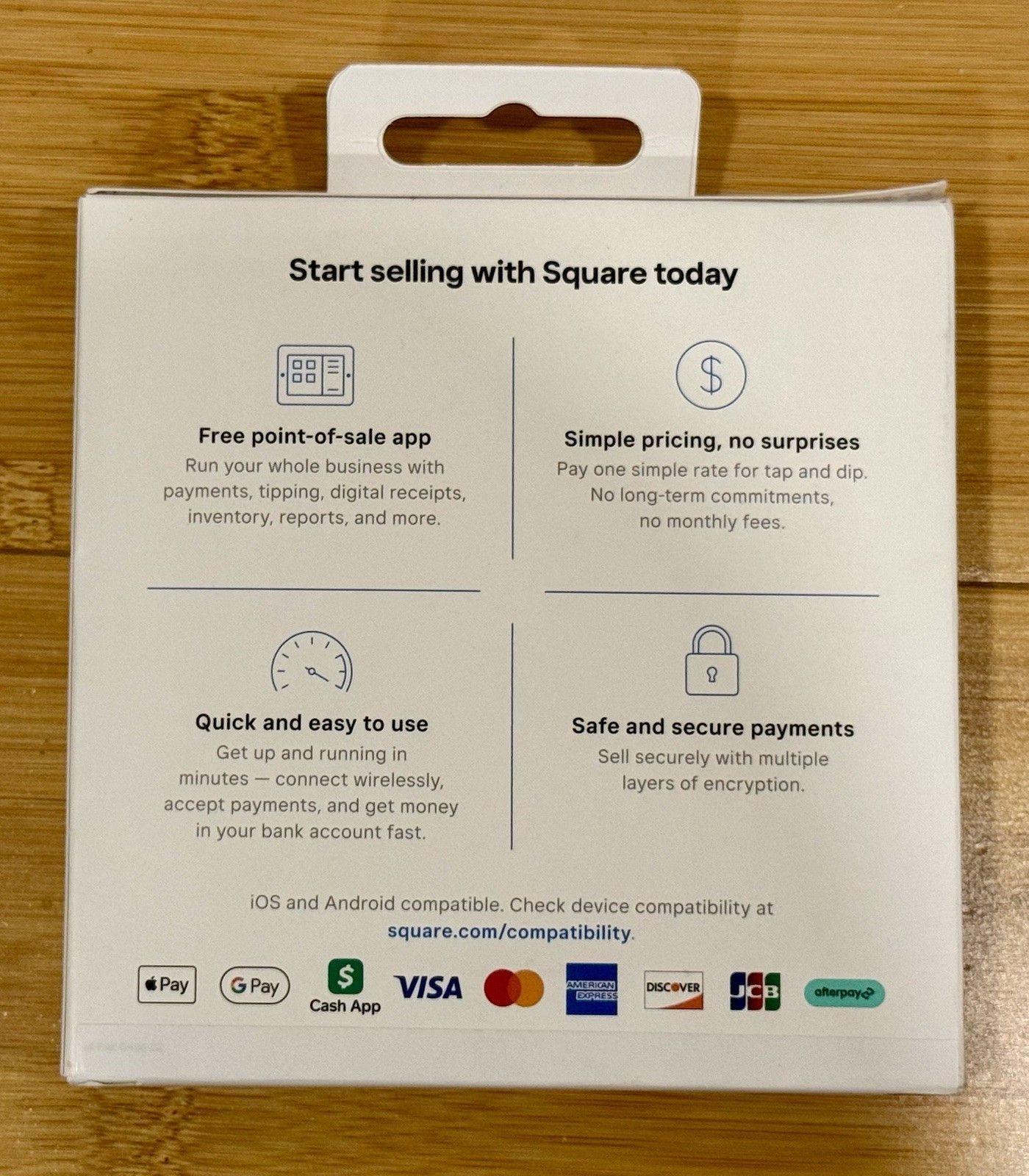 Square A-SKU-0792 Credit Card Reader for Contactless and Chip Machine 2nd Gen.