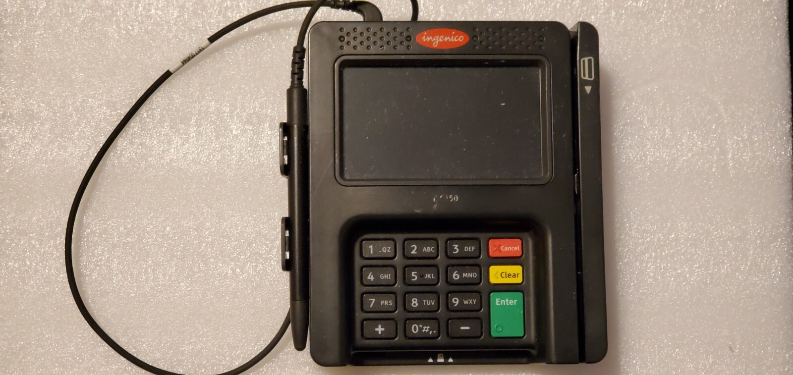 Lot of 2 Ingenico ISC 250 Payment Terminals With Stylus Pens