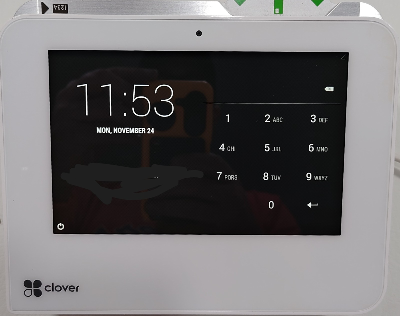 Clover Mini C301 POS Terminal with Hub & Power Adapter – For Parts/Repair