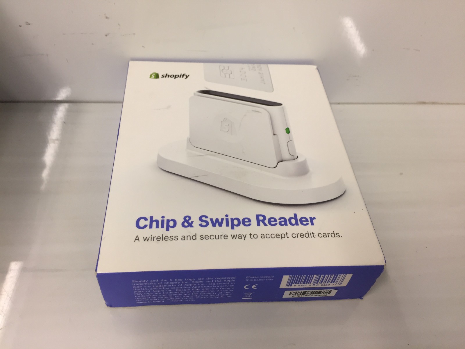 Shopify Chip & Swipe Reader – White (8541732075)