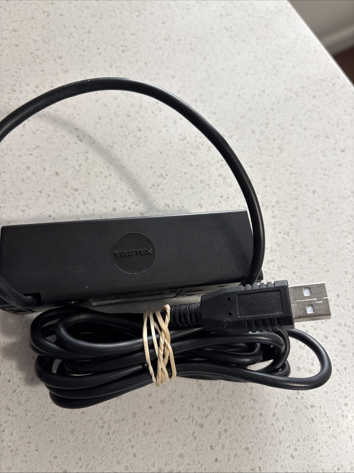 MagTek 21040145 Magnetic Stripe Card Reader with USB Cable EUC
