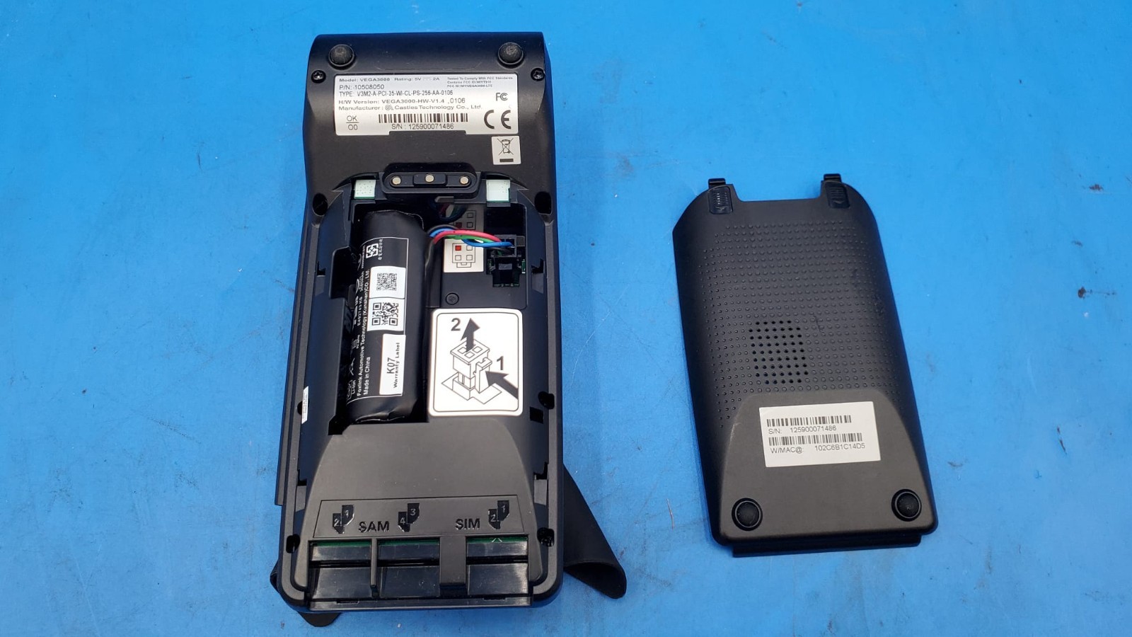 DEJAVOO Z9 VEGA3000 BLACK 3.5″ CREDIT CARD TERMINAL