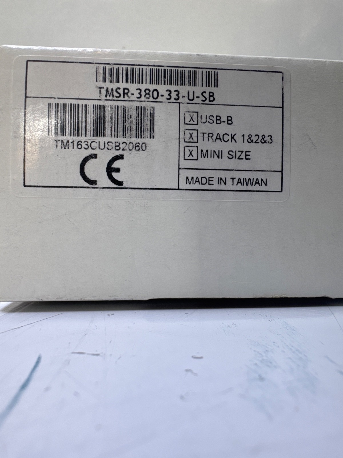 Tysso TMSR-380-33-U-SB Compact Magnetic Stripe Card Reader