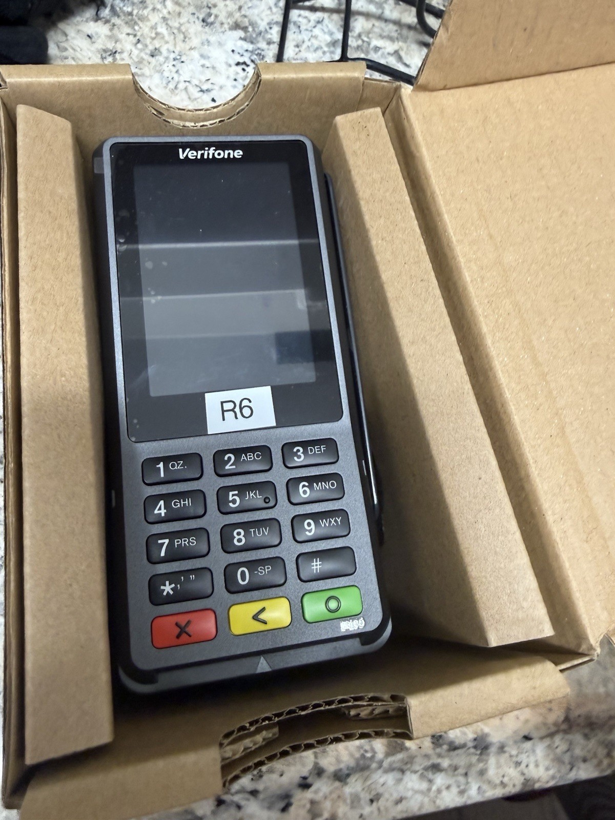 (2) VeriFone P400 Plus Credit Card Terminals (M435-003-04-NAB-5) With Cords