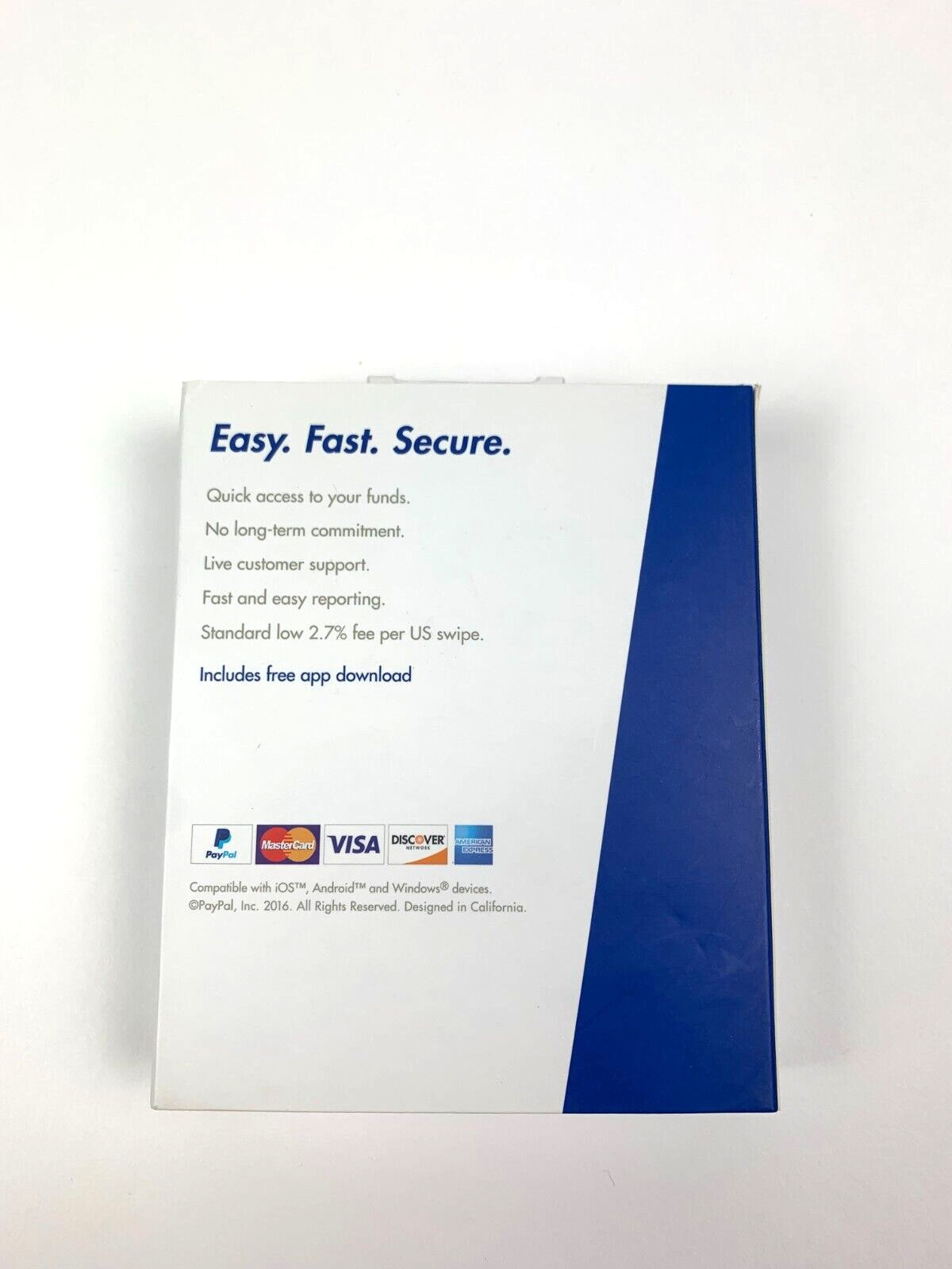 (3) PayPal Here Mobile Credit Card Reader Swiper iPhone Android Windows Devices