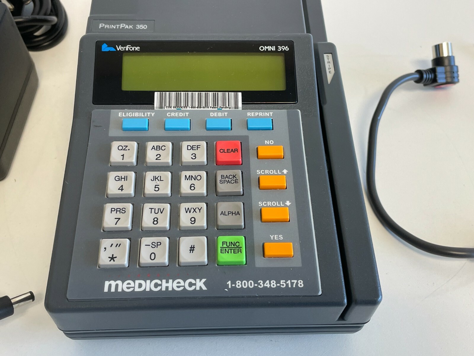 PP18: Verifone Omni 396 Credit Card Machine with PrintPak350