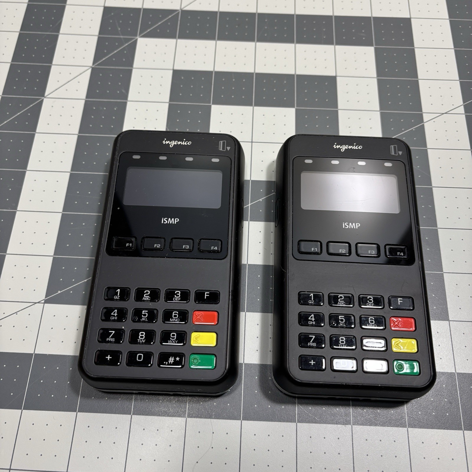Ingenico iSMP Credit Card Reader Lot 4 Function Buttons PIN Numbers Swipe Insert