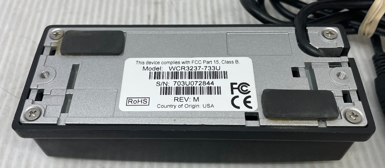 IDTECH Omni Barcode BadgeID and Magstripe Reader WCR3237-733U