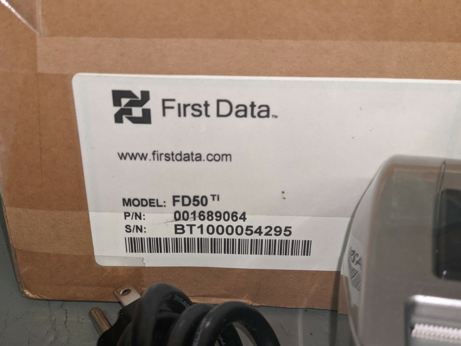 NEW OPEN BOX First Data FD50 Ti Credit Card Reader Terminal With Pin Pad (F4)