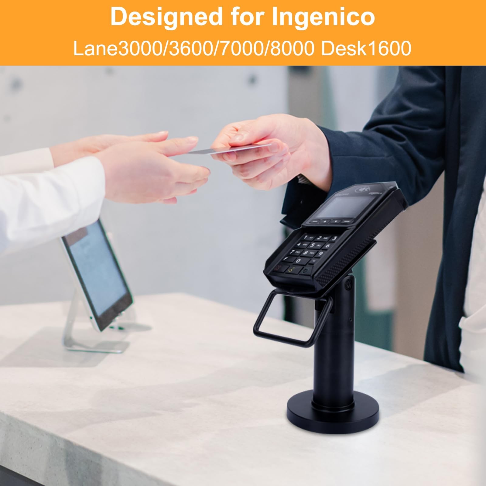 POS Terminal Stand for Ingenico Lane/3000/3600/7000/8000, Point of Sale Squar…