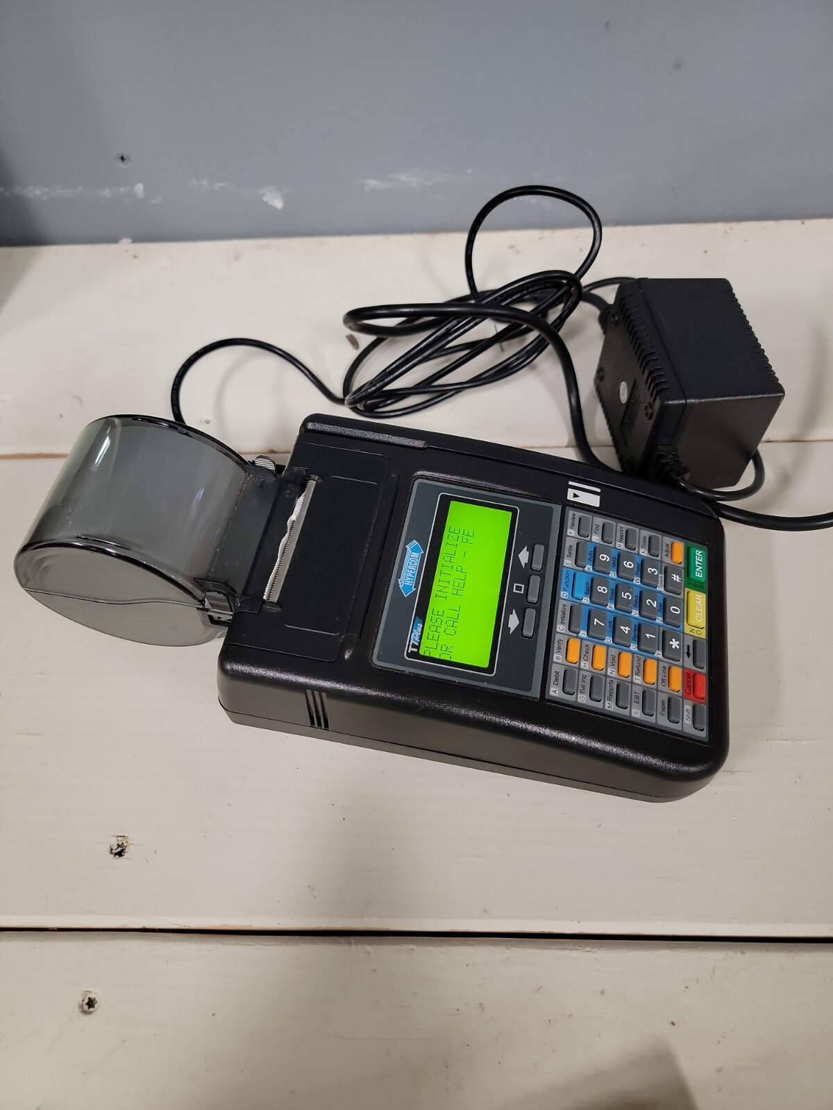 Hypercom T7Plus POS Credit Card Machine Terminal with OEM Power Supply