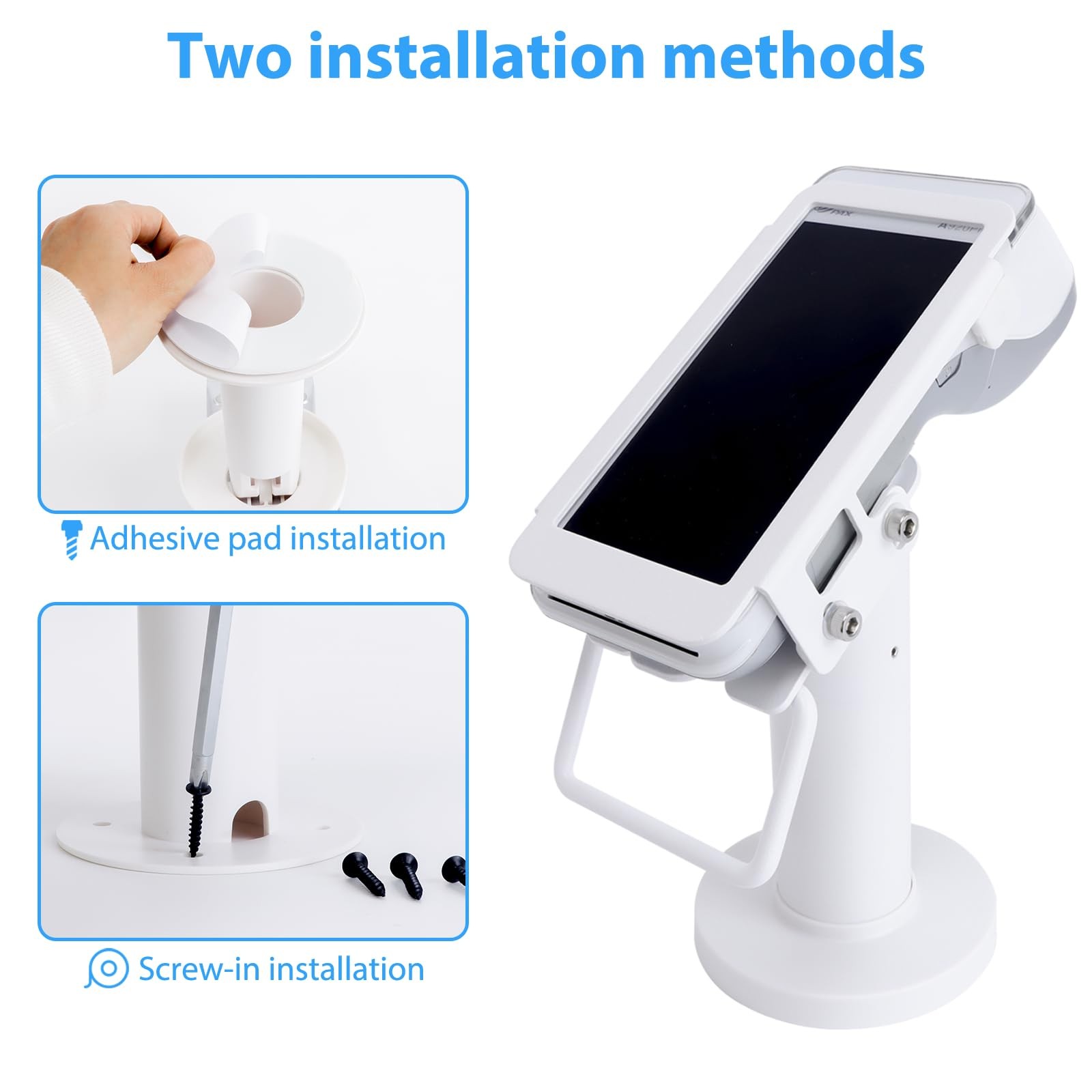 POS Terminal Stand for Pax A920/A920 Pro Credit Card Machine Stand, 7″ Tall Tilt