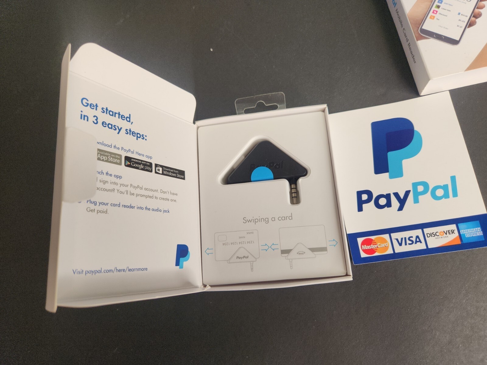 Mobile Debit Credit Card Reader Headset Jack Swipe Payment All Devices Low Rate