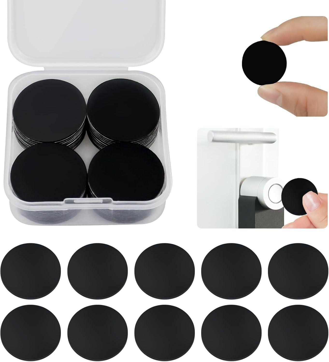 Versatile 20 Pcs NFC Stickers – 25mm Round Tags Compatible with All NFC Phones