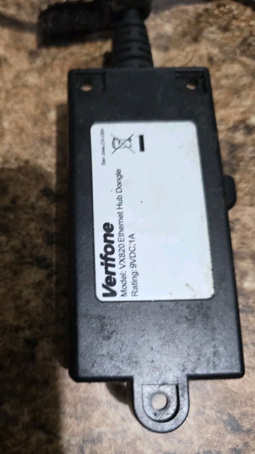 Verifone P400 Plus Credit Card Terminal w/ RS232 Ethernet Cable
