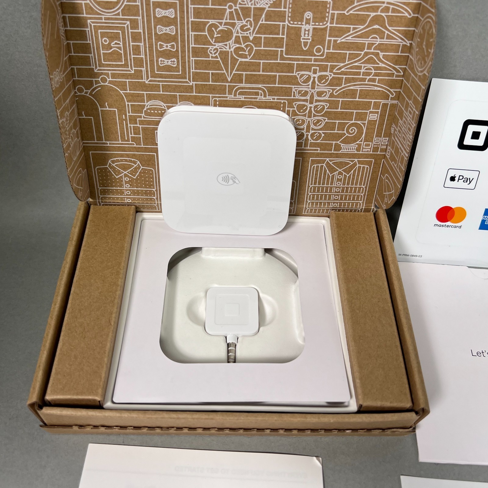 Square S8-1 Contactless Credit Card and Chip Reader (Rev 2) White, No Cable